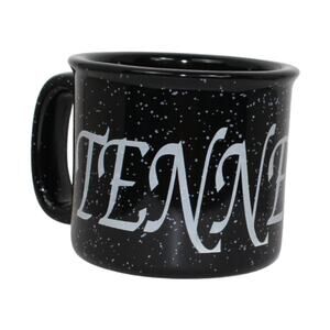 Tennessee Black White Granite Look Coffee Mug Cup State University EUC
